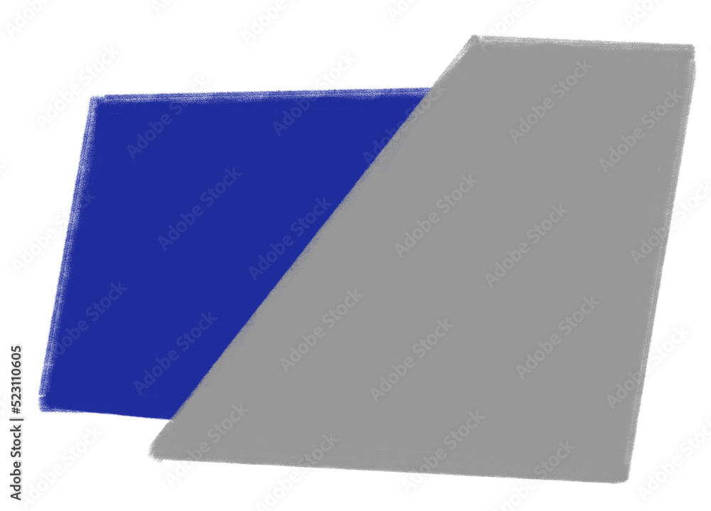 Blue grey black Geometric rectangle minimal style element hand drawn illustration Blue grey black Geometric rectangle minimal style element hand drawn illustration