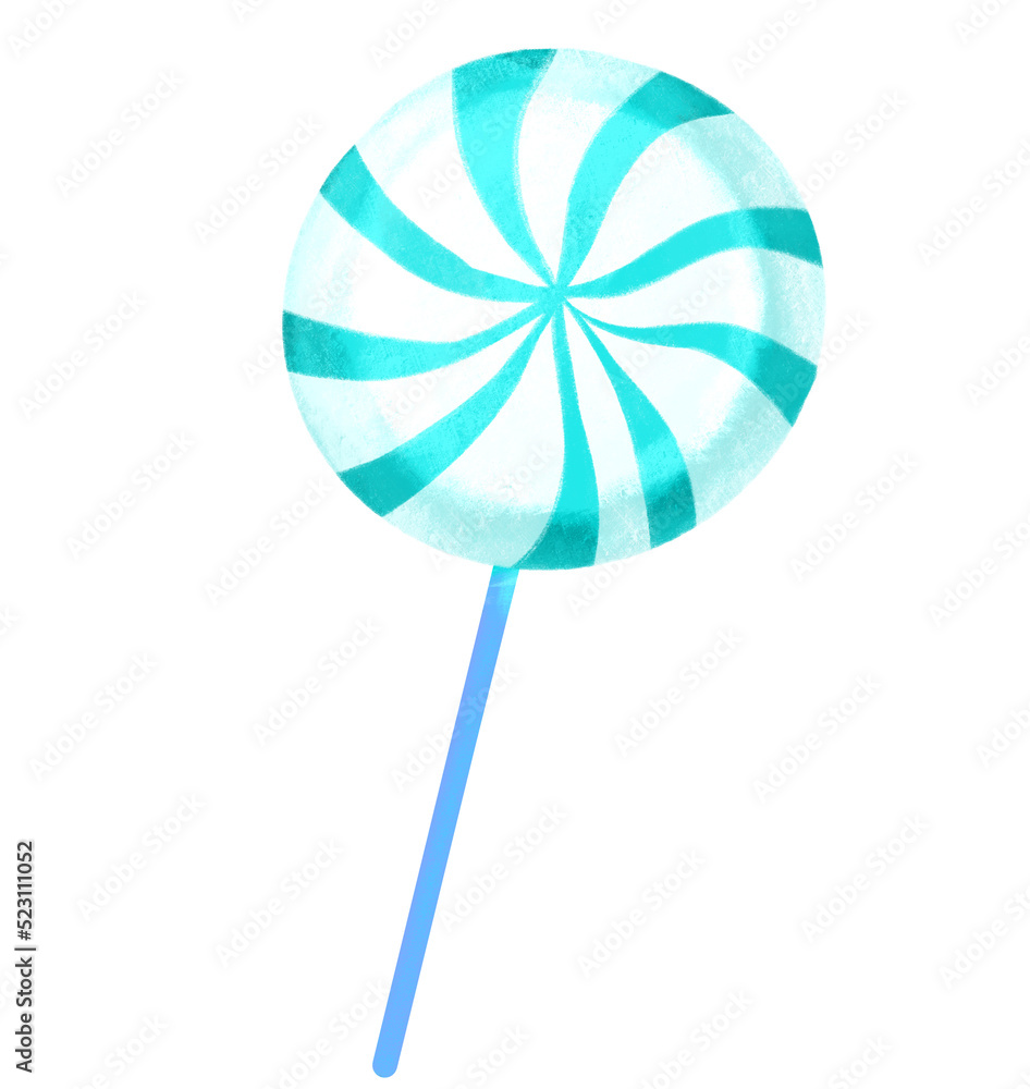 Pepper mint Swirl lollipop candy Christmas festival hand drawing painting illustration Pepper mint Swirl lollipop candy Christmas festival hand drawing painting illustration