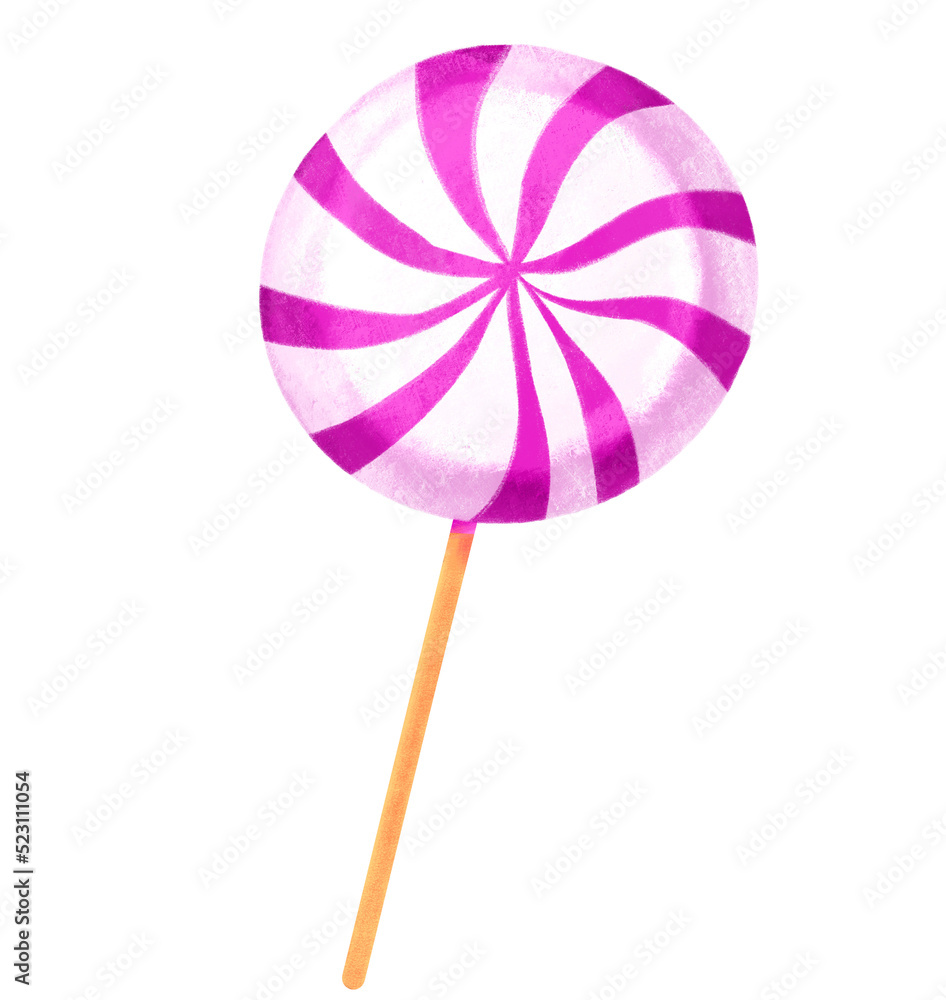 Purple Swirl candy Christmas festival candy hand drawing painting illustration Purple Swirl candy Christmas festival candy hand drawing painting illustration