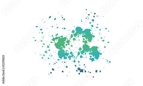 dark green blue gradation splash