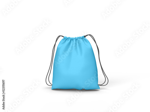 Blue bag isolated on transparent background