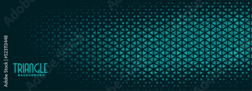 abstract small triangle halftone pattern banner