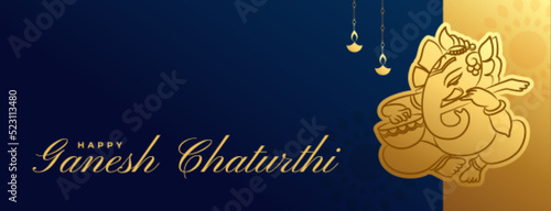 premium lord ganesha banner for indian festival ganesh chaturthi