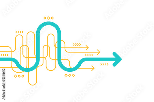 Abstract arrow direction. Technology background. High speed. Hi-tech