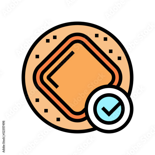 wear polyurethane dressing color icon vector. wear polyurethane dressing sign. isolated symbol illustration