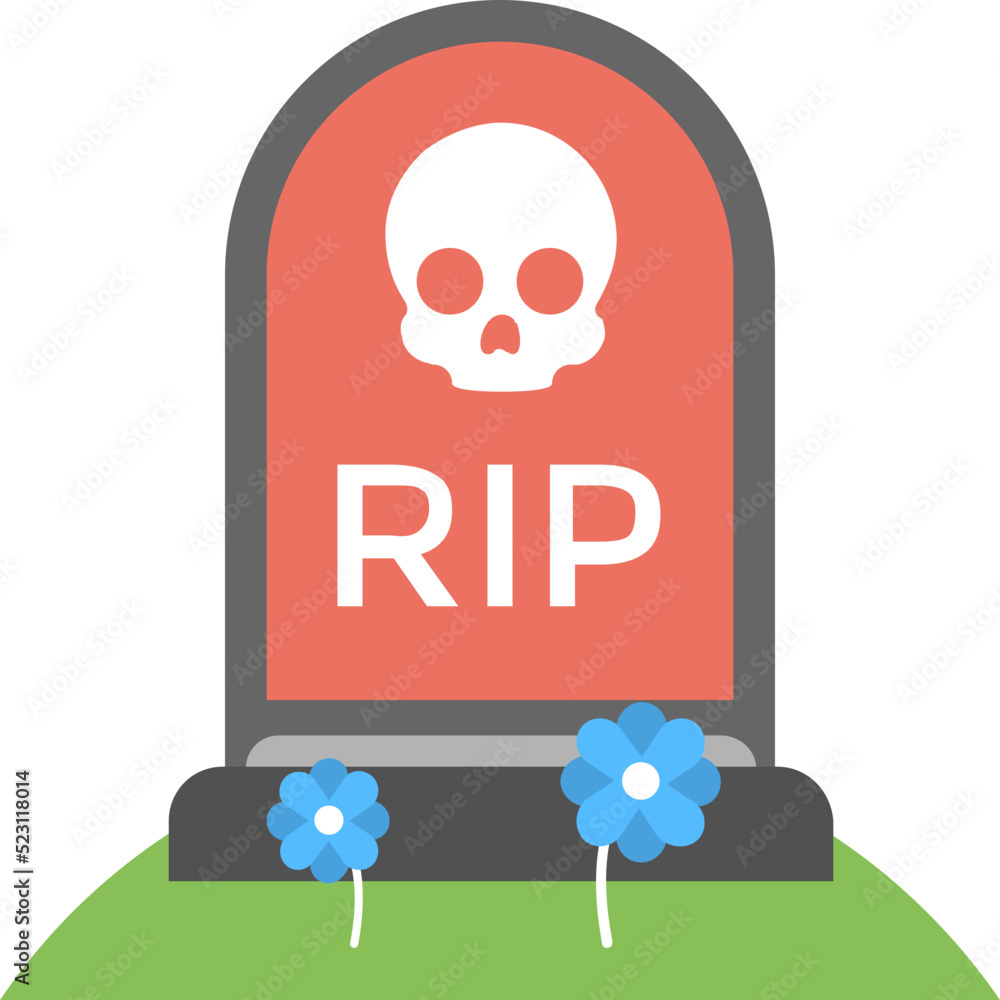 Tombstone Flat Icons Tombstone Flat Icons