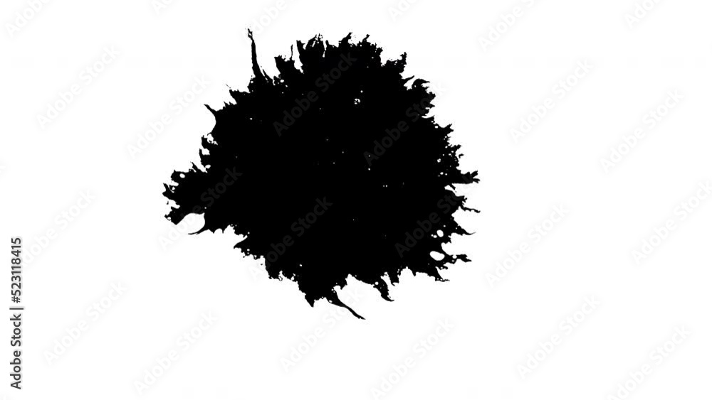 4K Colorful ink Splash and Explosion isolated on Black Background 4K Colorful ink Splash and Explosion isolated on Black Background