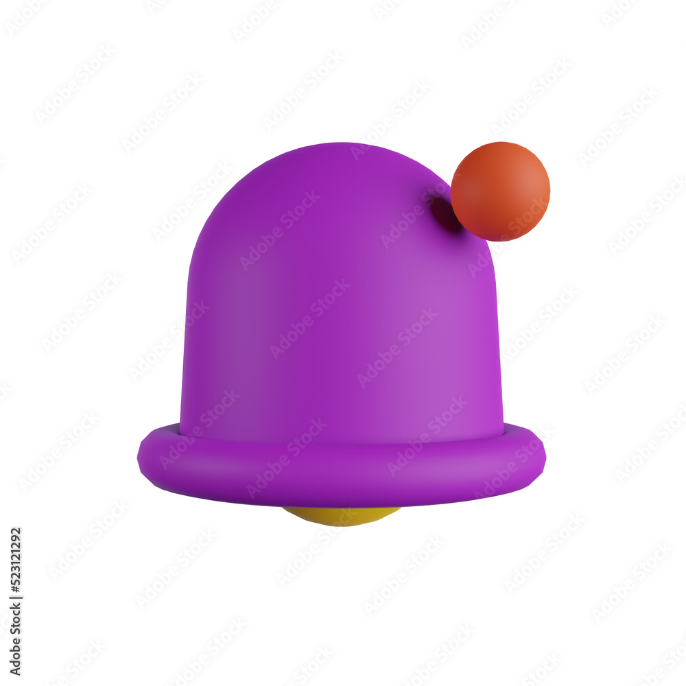 notification bell 3d render icon notification bell 3d render icon
