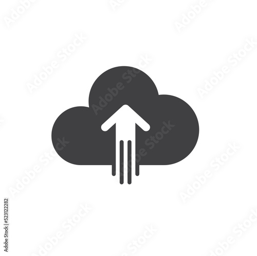 illustration of upload symbol, upload icon.