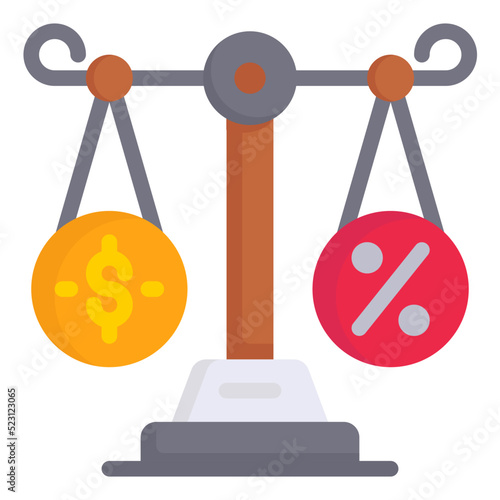 balance flat icon