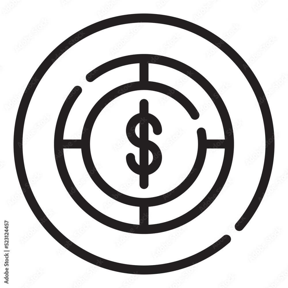 target line icon target line icon