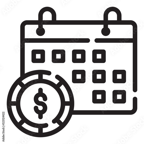 payment day line icon