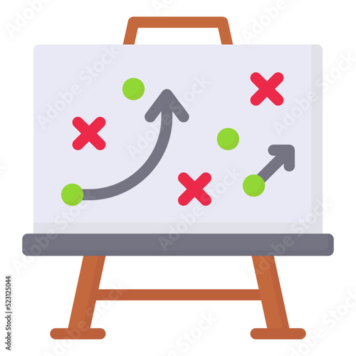 tactics flat icon