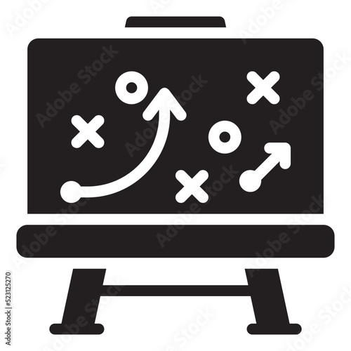 tactics glyph icon