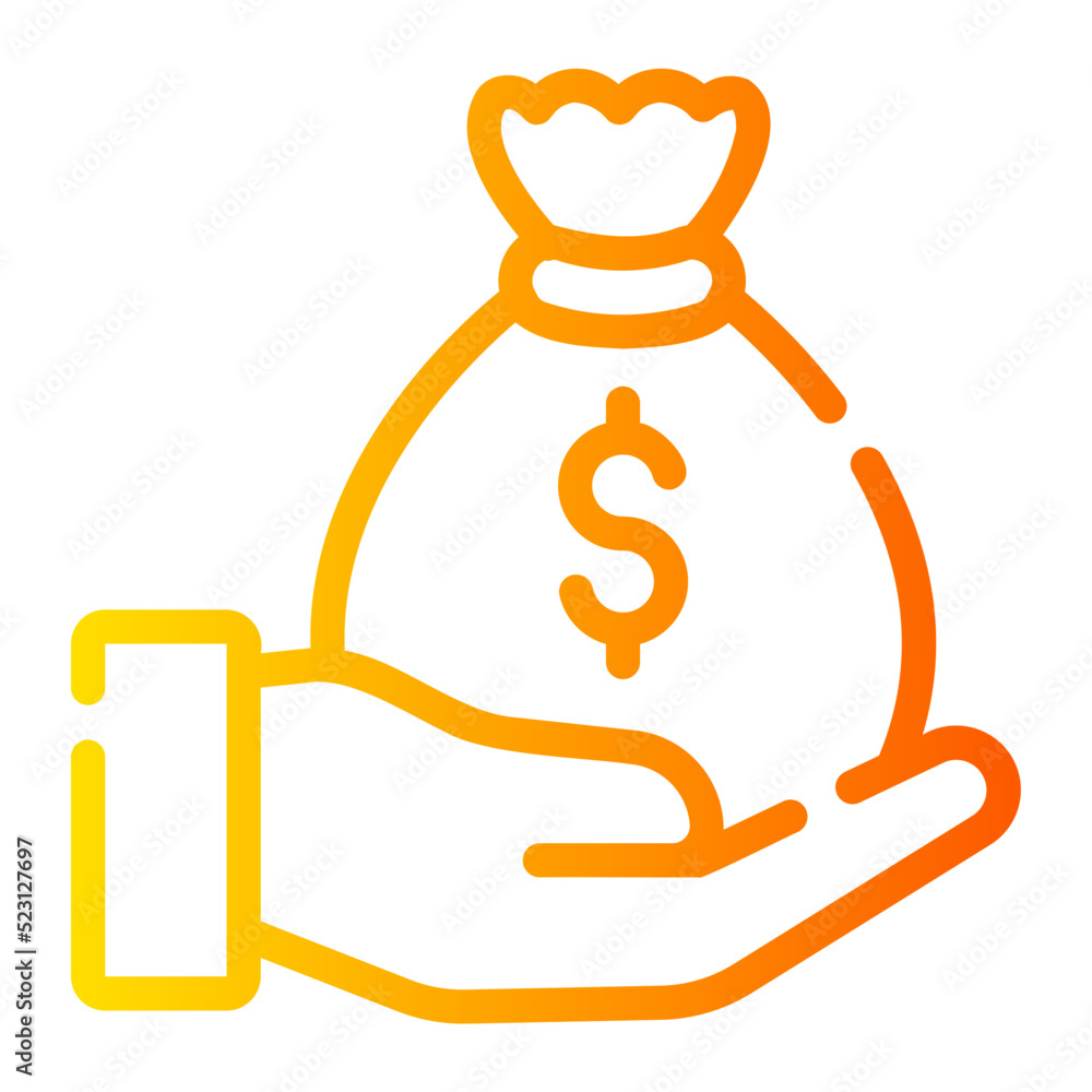 money gradient icon money gradient icon