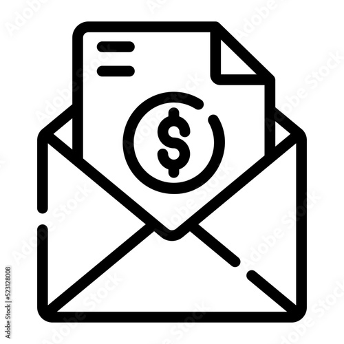 bribe line icon