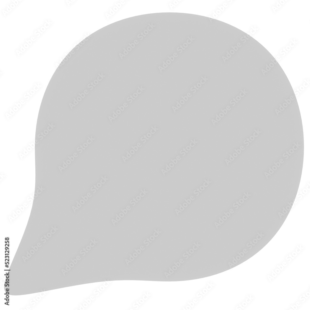 Speech Bubble 3D Illustration Speech Bubble 3D Illustration