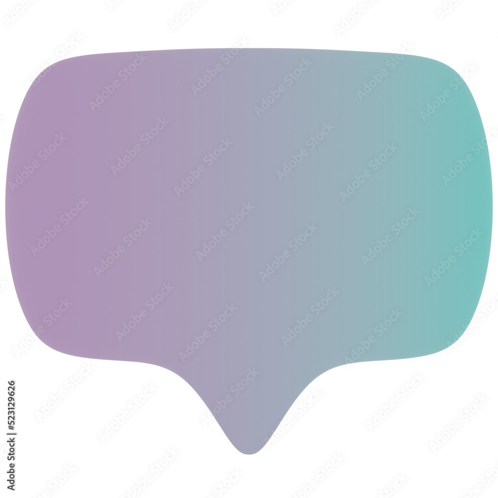 Speech Bubble 3D Illustration Speech Bubble 3D Illustration