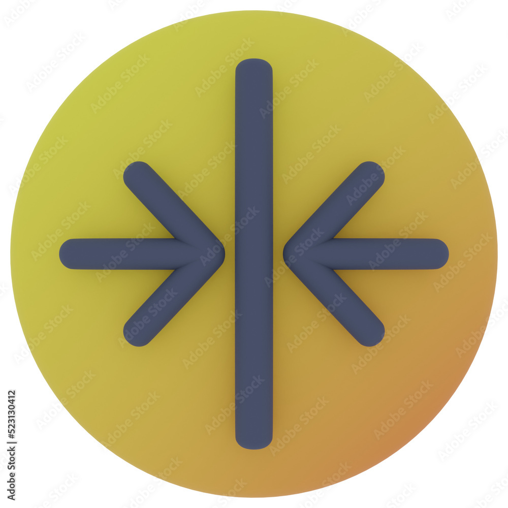 Narrow Arrow 3D Illustration Narrow Arrow 3D Illustration