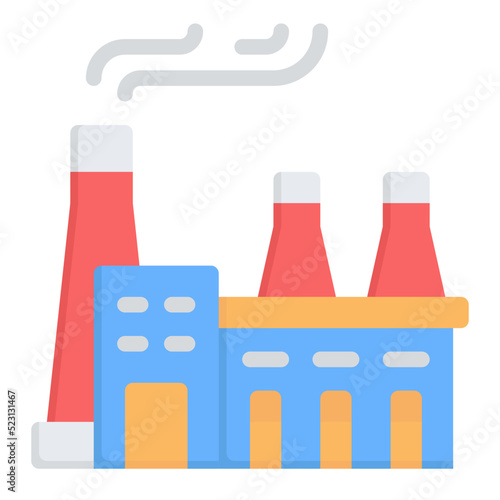 factory flat icon