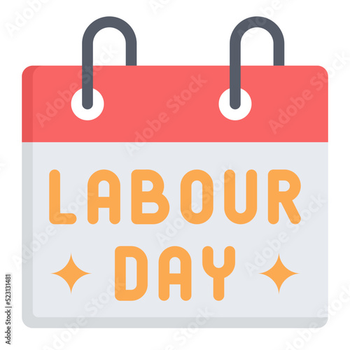 labour day flat icon