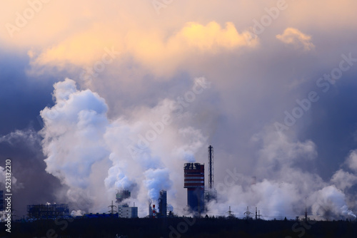 factory pipe smoke background gray abstract, co2 pollution