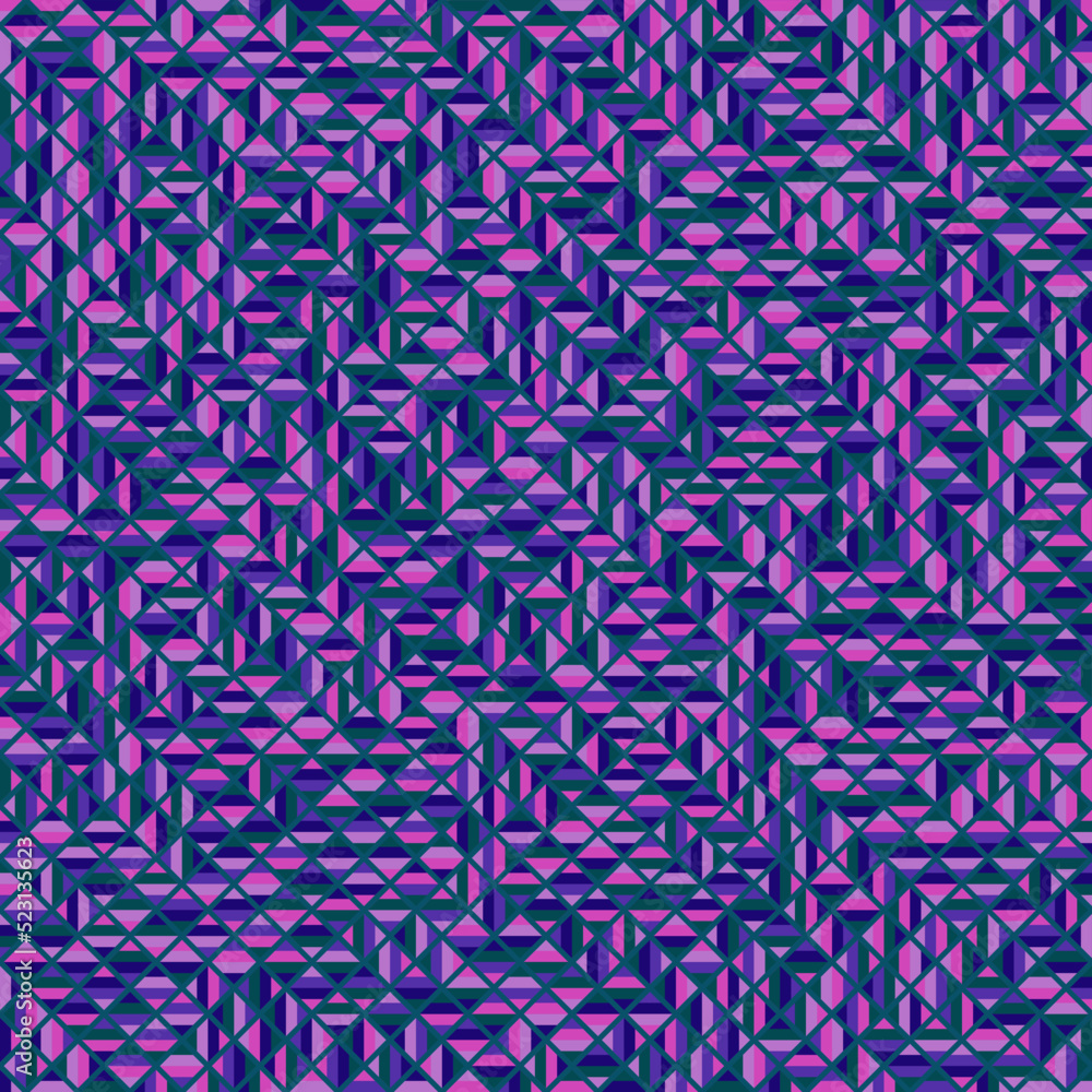 Fototapeta premium Color Rhombus tile tessellation pattern illustration