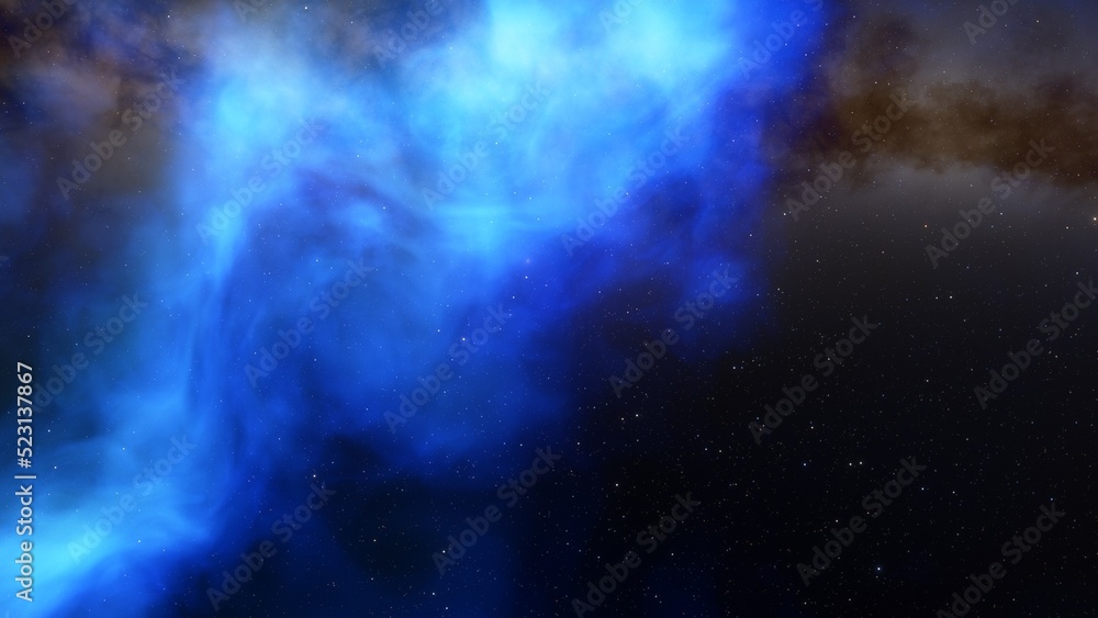 Obraz premium Night sky - Universe filled with stars, nebula and galaxy 