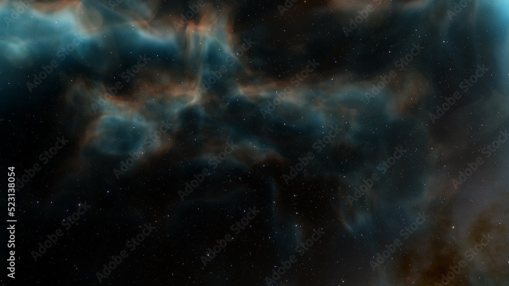 Fototapeta premium nebula gas cloud in deep outer space 