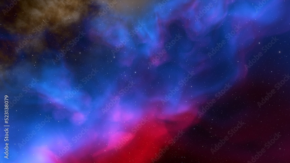 Fototapeta premium nebula gas cloud in deep outer space 