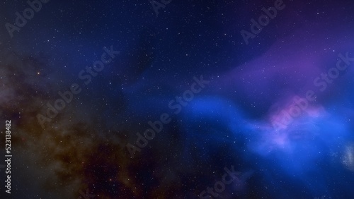 bright nebula, nebula in space, majestic red-purple nebula, beautiful space background 3D render 