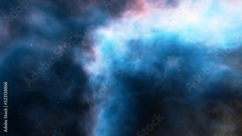 Space nebula  for use with projects on science  research  and education. Illustration 