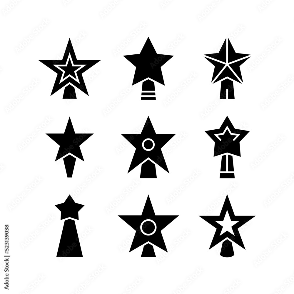 Obraz premium tree topper icon or logo isolated sign symbol vector illustration - high quality black style vector icons 
