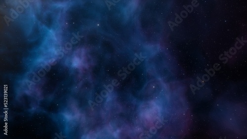 bright nebula, nebula in space, majestic red-purple nebula, beautiful space background 3D render 