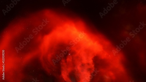 red-violet nebula in outer space, horsehead nebula, unusual colorful nebula in a distant galaxy, red nebula 3d render 