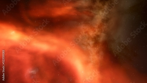 nebula gas cloud in deep outer space 