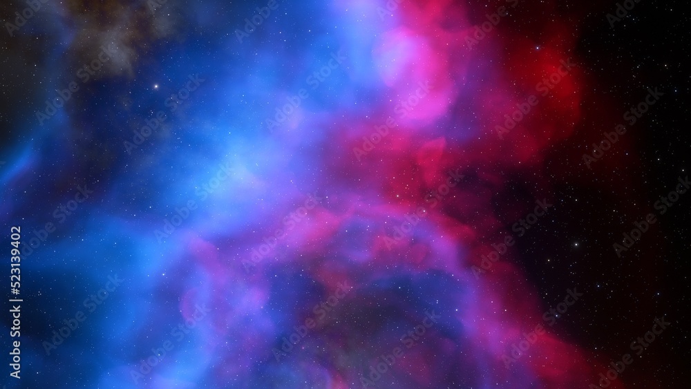 Naklejka premium nebula gas cloud in deep outer space 