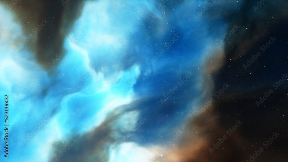 Fototapeta premium nebula gas cloud in deep outer space 