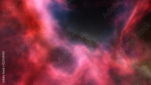 nebula gas cloud in deep outer space 