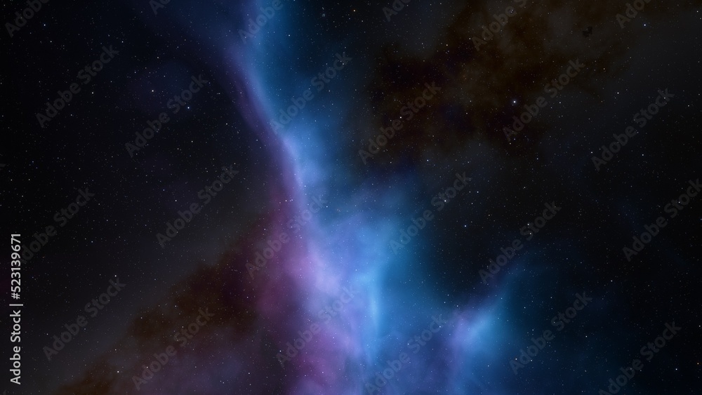 Fototapeta premium Night sky - Universe filled with stars, nebula and galaxy 