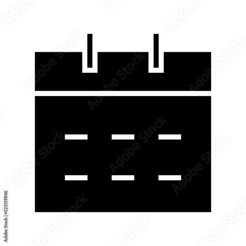 calendar icon or logo isolated sign symbol vector illustration - high quality black style vector icons 