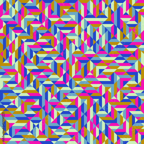 Color Rhombus tile tessellation pattern illustration