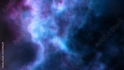 red-violet nebula in outer space, horsehead nebula, unusual colorful nebula in a distant galaxy, red nebula 3d render
