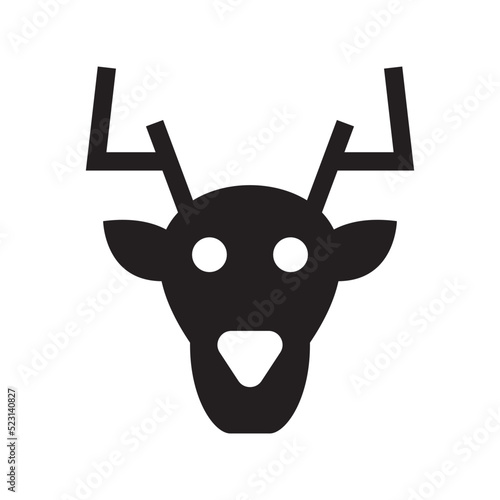 deer icon or logo isolated sign symbol vector illustration - high quality black style vector icons
