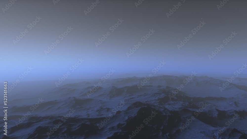 Obraz premium Deserted alien planet 