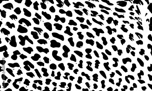 Cheetah  Leopard or Jaguar  Big Cat Family  Motifs Pattern. Animal Print-Series. Vector Illustration  