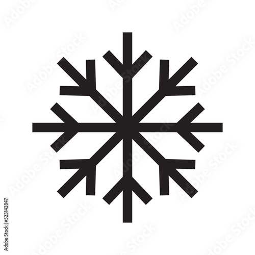 snowflake icon or logo isolated sign symbol vector illustration - high quality black style vector icons 