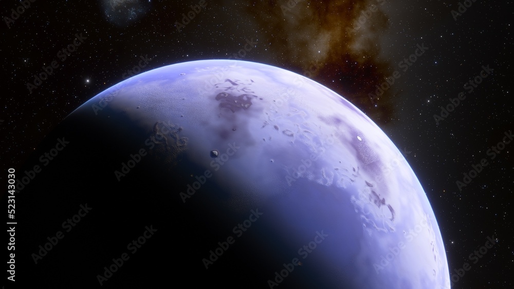 super-earth planet, realistic exoplanet, planet suitable for colonization, earth-like planet in far space, planets background 3d render
super-earth planet, realistic exoplanet, planet suitable for colonization, earth-like planet in far space, planets background 3d render