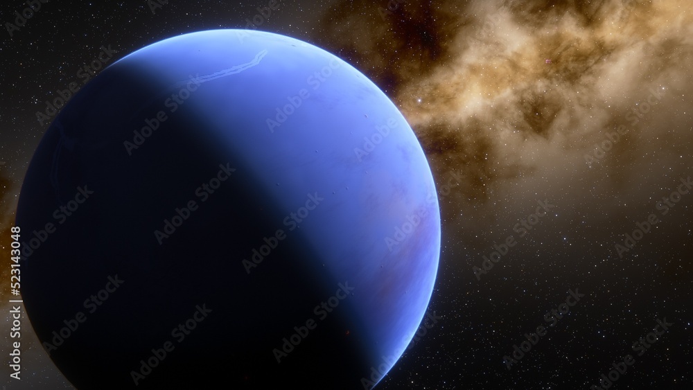 super-earth planet, realistic exoplanet, planet suitable for colonization, earth-like planet in far space, planets background 3d render
super-earth planet, realistic exoplanet, planet suitable for colonization, earth-like planet in far space, planets background 3d render