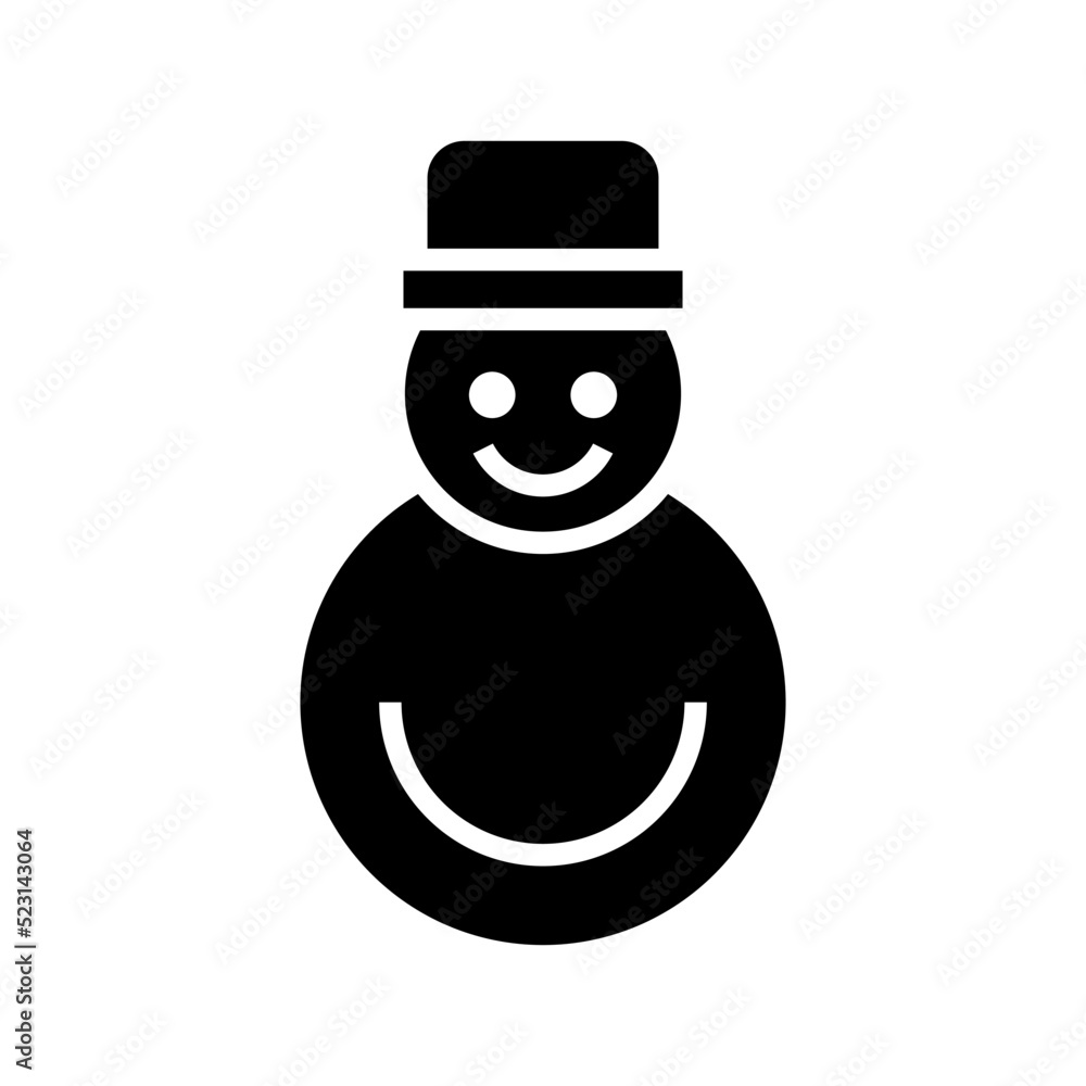 snowman icon or logo isolated sign symbol vector illustration - high quality black style vector icons
